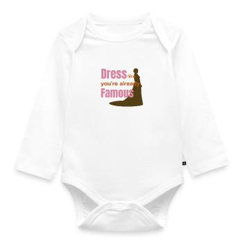 Comme si vous étiez déjà célèbre - Body Bébé bio manches longues - blanc - Devant