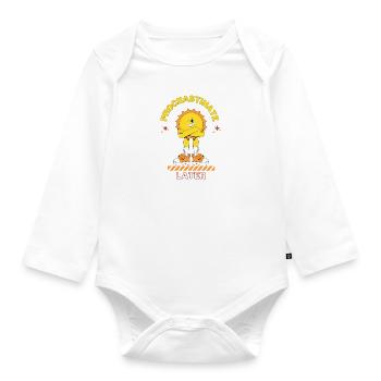 Procrastinate Later - Organic Longsleeve Baby Bodysuit - white - Front