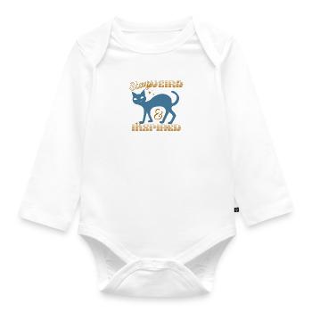 Stay Weird Stay Inspired - Organic Longsleeve Baby Bodysuit - white - Front