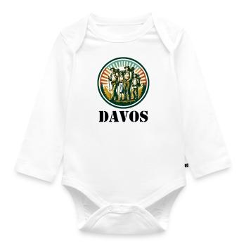 Davos Summer - Baby Bio-Langarm-Body - Weiß - Vorne