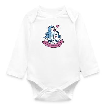 Je t’aime - Body Bébé bio manches longues - blanc - Devant