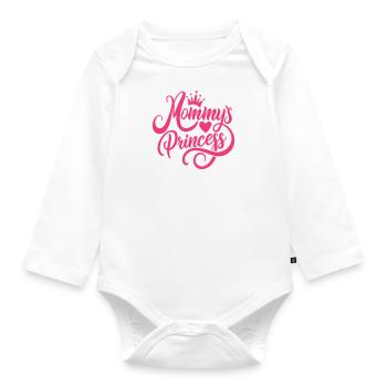 Mama´s Prinzessin! - Baby Bio-Langarm-Body - Weiß - Vorne