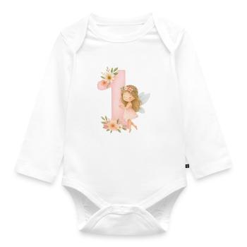 fairy birthday/ Fee - Baby Bio-Langarm-Body - Weiß - Vorne