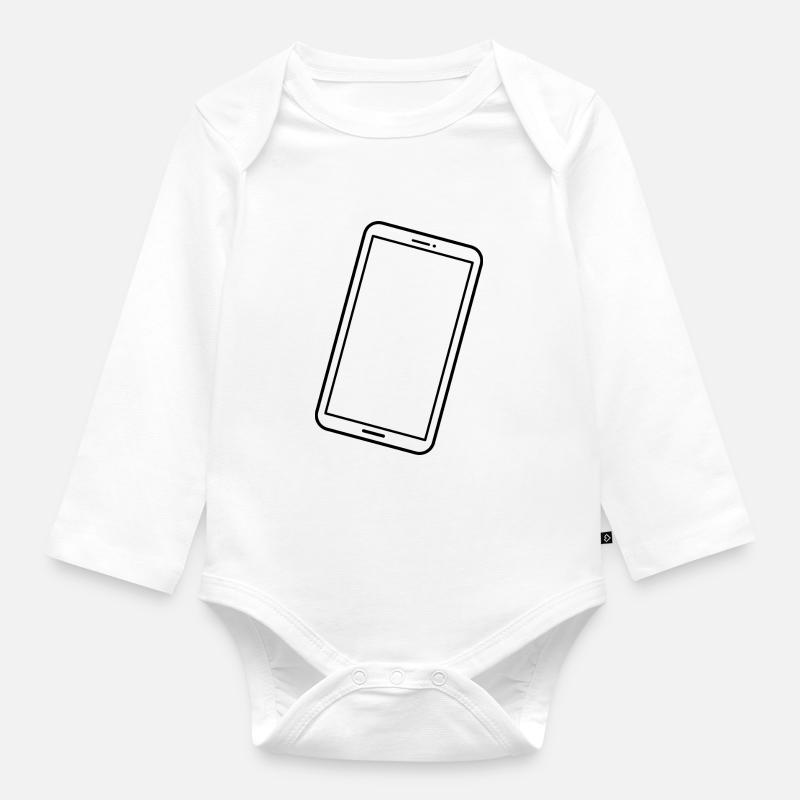 mobile - Body Bébé bio manches longues - blanc