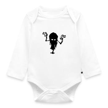 Créature de l'ombre - Halloween - Body Bébé bio manches longues - blanc - Devant