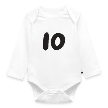 10 - Baby Bio-Langarm-Body - Weiß - Vorne