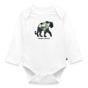 Préserver et protéger Wildcat - Body Bébé bio manches longues - blanc - Devant
