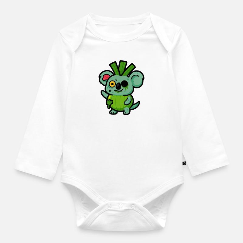 Zombie Koalauch - Body Bébé bio manches longues - blanc