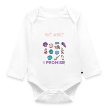 Just More Seashell Promise - Baby Bio-Langarm-Body - Weiß - Vorne