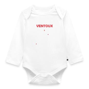 Vélo Mont Ventoux velo le Ventoux Bédoin - Body Bébé bio manches longues - blanc - Devant