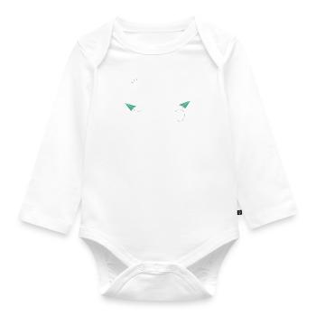 Schwesterherz Entdeckt Welt Hand in Hand Lustig - Baby Bio-Langarm-Body - Weiß - Vorne