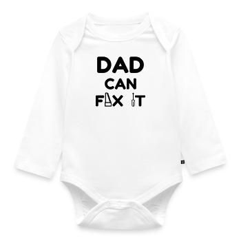 Bricolage / Basteln / Handwerker / DIY - Baby Bio-Langarm-Body - Weiß - Vorne
