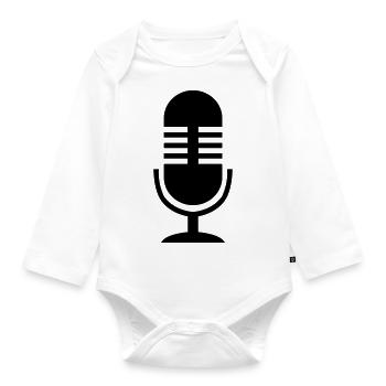 mic_01 - Baby Bio-Langarm-Body - Weiß - Vorne
