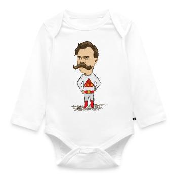 Nietzsche - Baby Bio-Langarm-Body - Weiß - Vorne