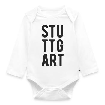 Stuttgart Meme Stuttgarter Stuttgarterin Sprüche - Organic Longsleeve Baby Bodysuit - white - Front