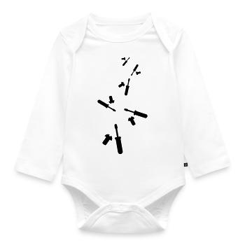 Screwdriver icon - Organic Longsleeve Baby Bodysuit - white - Front