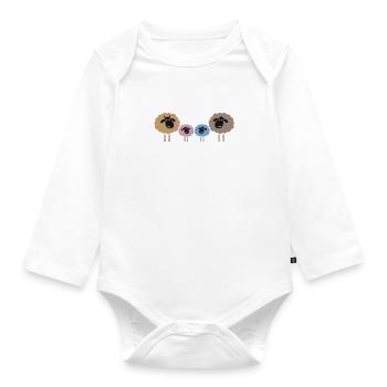 Nous sommes un seul troupeau - Body Bébé bio manches longues - blanc - Devant