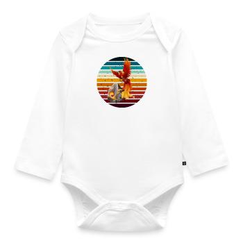 Phoenix Above - Baby Bio-Langarm-Body - Weiß - Vorne