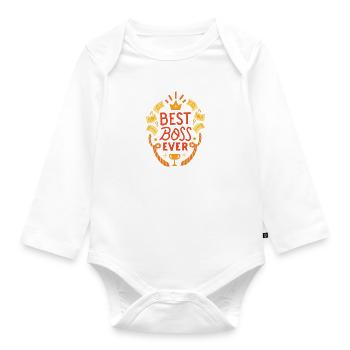 Best Chef ever - Baby Bio-Langarm-Body - Weiß - Vorne