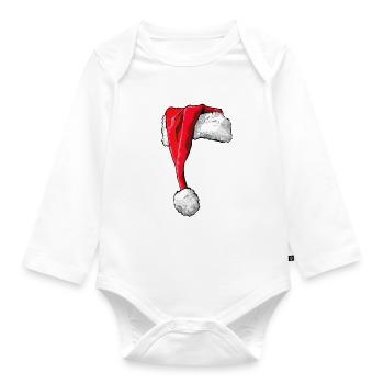 Tschechoslowakischer Wolfhund Weihnachten Wilsigns - Baby Bio-Langarm-Body - Weiß - Vorne