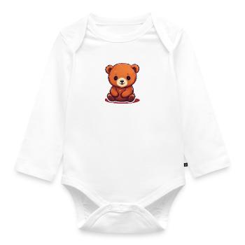 Petite Ourse - Body Bébé bio manches longues - blanc - Devant