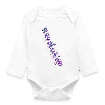 REVOLUTION (Special) - Baby Bio-Langarm-Body - Weiß - Vorne