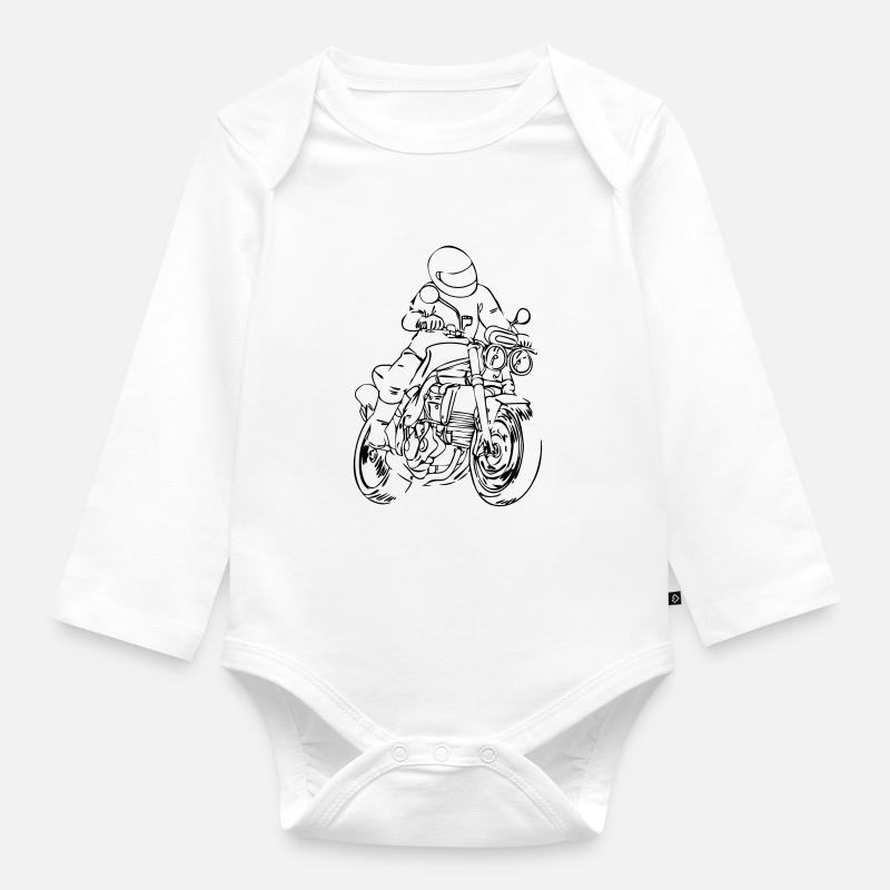 Speedy - Baby Bio-Langarm-Body - Weiß