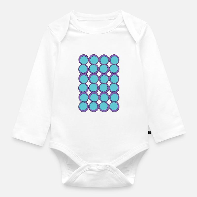 Dots Dots Dots - Baby Bio-Langarm-Body - Weiß