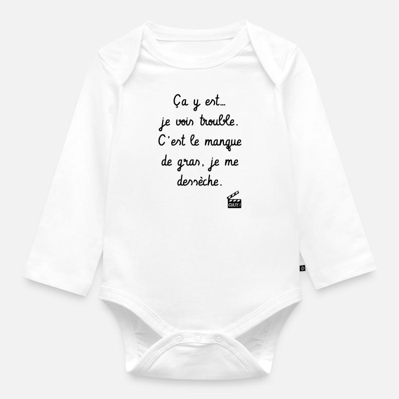 Kaameløtt - Réplique Culte - Citation Karadoc - Body Bébé bio manches longues - blanc