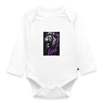 Löwe Leo - Organic Longsleeve Baby Bodysuit - white - Front