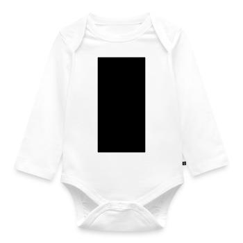 Rectangle - Body Bébé bio manches longues - blanc - Devant