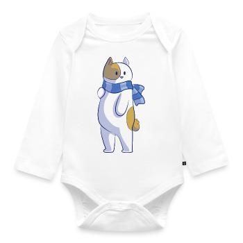 Bob die katze coquet - Baby Bio-Langarm-Body - Weiß - Vorne