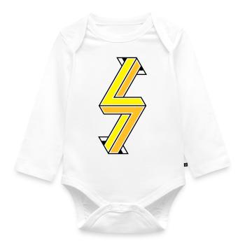 Impossible Figures 86A - Organic Longsleeve Baby Bodysuit - white - Front