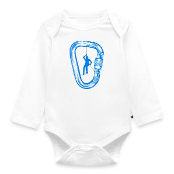 Bergsteiger - Baby Bio-Langarm-Body - Weiß - Vorne