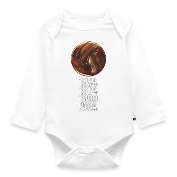Football Fan Tradition Merchandise Gift - Organic Longsleeve Baby Bodysuit - white - Front