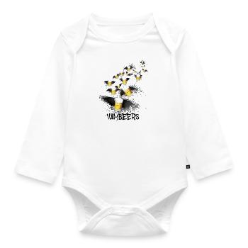 vambeeres,vampires,halloween,chauve-souris - Body Bébé bio manches longues - blanc - Devant