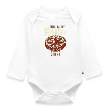 Robotics Ironic Saying Robot Engineer Mechanics - Organic Longsleeve Baby Bodysuit - white - Front