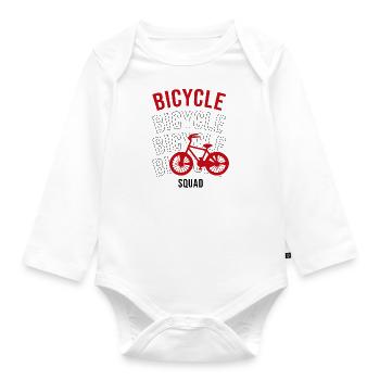 Bicycle Squad Mobilité durable - Body Bébé bio manches longues - blanc - Devant