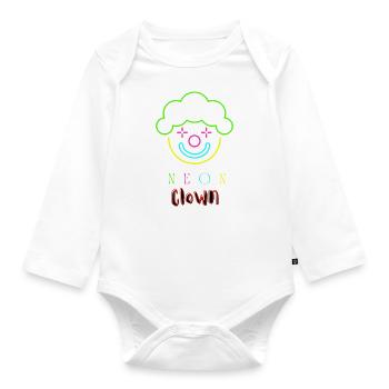 NEON transformed - Baby Bio-Langarm-Body - Weiß - Vorne