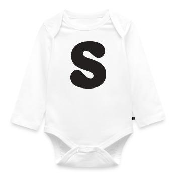 S - Baby Bio-Langarm-Body - Weiß - Vorne