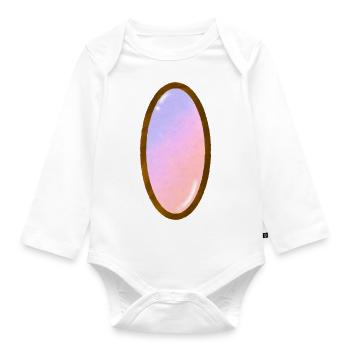 Edelstein 2 - Baby Bio-Langarm-Body - Weiß - Vorne