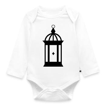 lantern - Organic Longsleeve Baby Bodysuit - white - Front