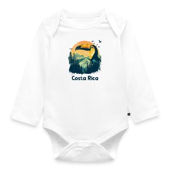 Toucan Costa Rica Animal Bird Holiday - Organic Longsleeve Baby Bodysuit - white - Front