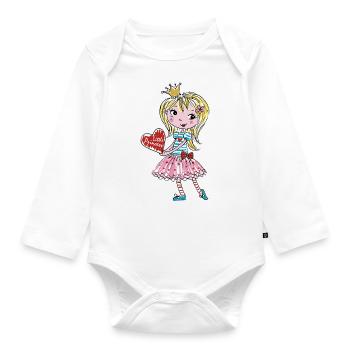 Petite princesse - Body Bébé bio manches longues - blanc - Devant