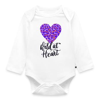 Wild at heart - Baby Bio-Langarm-Body - Weiß - Vorne