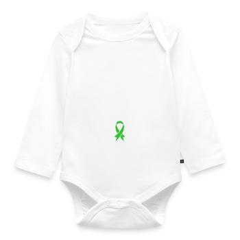 In May, we wear Green Mental Health - Organic Longsleeve Baby Bodysuit - white - Front