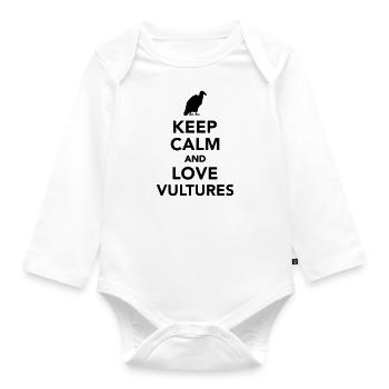 vulture - Organic Longsleeve Baby Bodysuit - white - Front