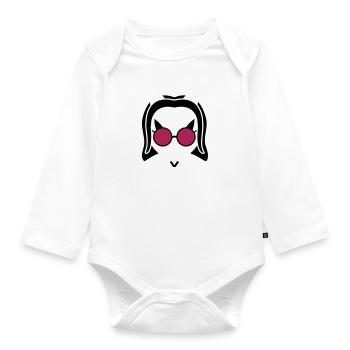 The Ekuroeil of Darkness - Organic Longsleeve Baby Bodysuit - white - Front