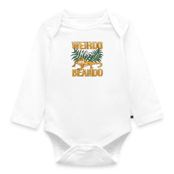 Lizard Terrarium Bartagame Pet Lizard Owner - Organic Longsleeve Baby Bodysuit - white - Front
