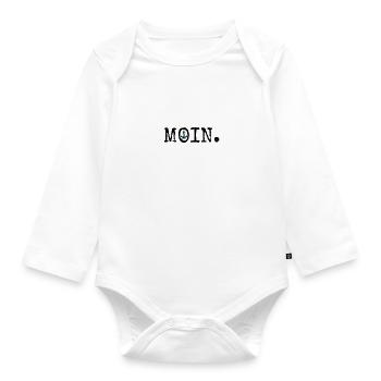 Moin - Baby Bio-Langarm-Body - Weiß - Vorne